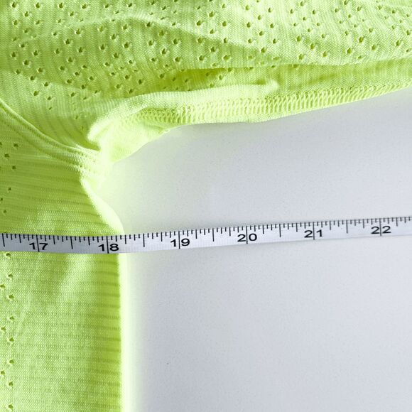 Lululemon Womens Swiftly Breathe Long Sleeve Top Neon Green Medium - Picture 5 of 6